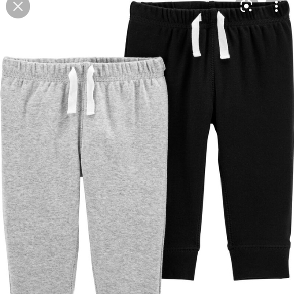 Carters 2 pack black/grey pull on pants - Picture 1 of 1